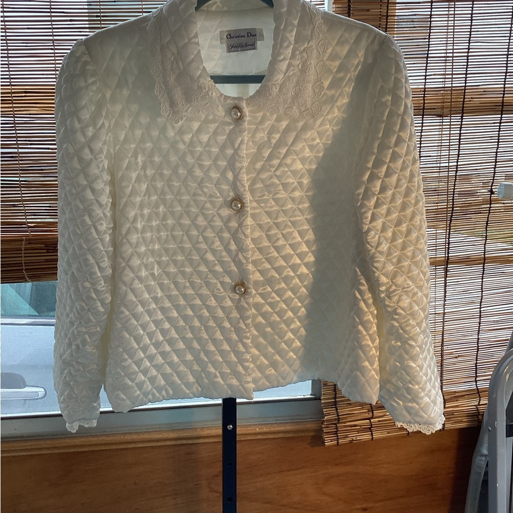 Vintage Christian Dior bed jacket size med